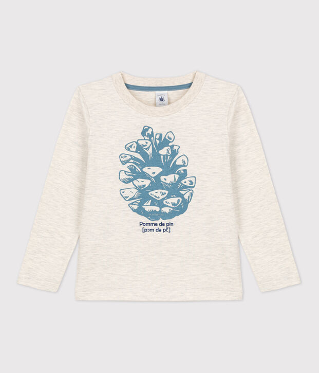 Camiseta de algod&oacute;n de manga larga de ni&ntilde;o MONTELIMAR CHINE