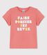 Camiseta de manga corta de algodón de niña