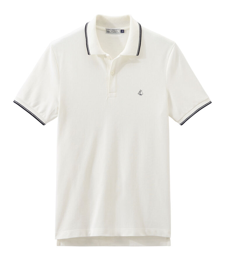 Polo para hombre blanco