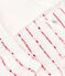 Conjunto de 2 piezas de Jacquard de punto de algodón ecológico para bebé blanco MARSHMALLOW/rojo TERKUIT