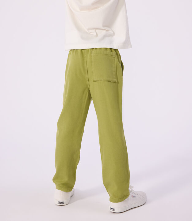 Pantal&oacute;n infantil de algod&oacute;n verde