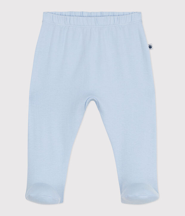 Pantal&oacute;n con pies de algod&oacute;n liso para reci&eacute;n nacido TOUDOU