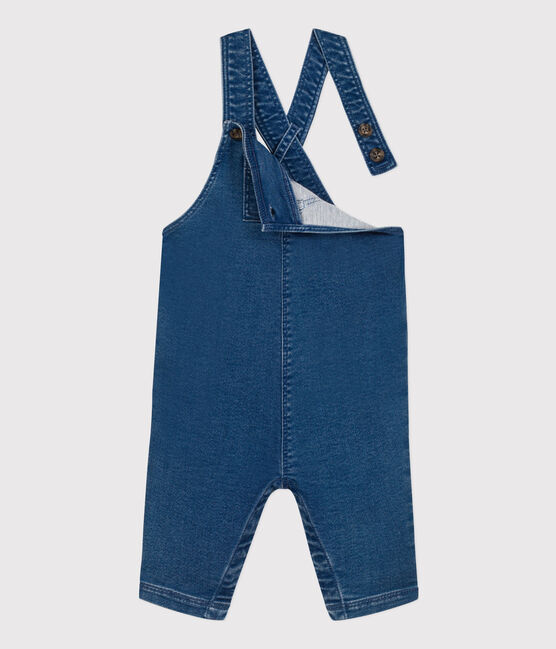 Peto largo de tejido denim para bebé azul BLEU DELAVE
