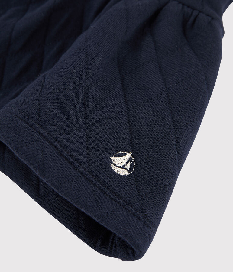 Falda de tejido tubular acolchado de ni&ntilde;a azul SMOKING