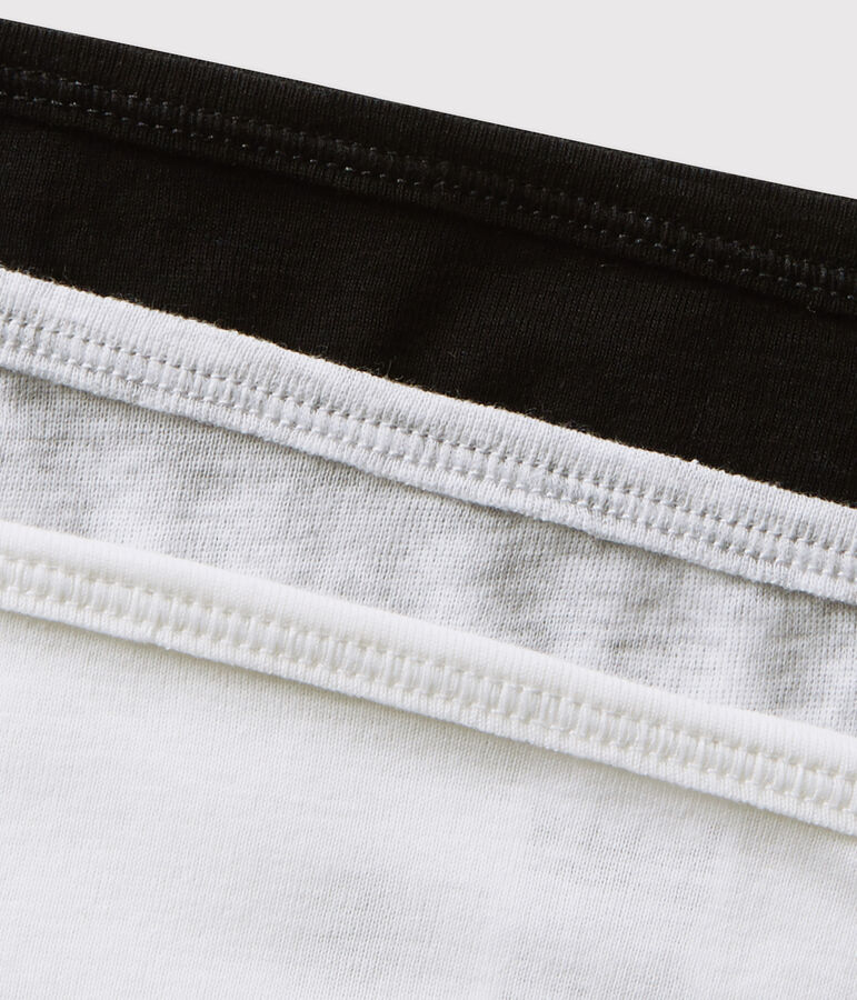 Lote de 3 braguitas de algod&oacute;n ligero de mujer variante 1