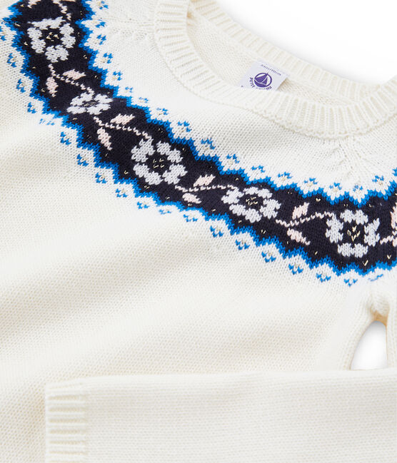 Jersey de niña blanco MARSHMALLOW/blanco MULTICO