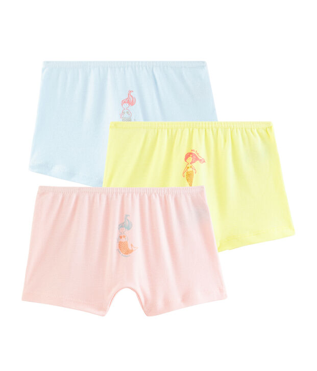 Tres culottes para ni&ntilde;a multicolor