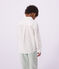 Camisa de algod&oacute;n de manga larga para ni&ntilde;o blanco
