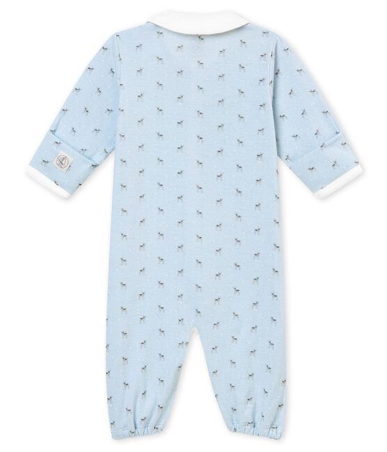 Saco para bebé niño en túbico estampado azul FRAICHEUR/blanco MULTICO