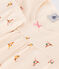 Pijama corto infantil de algodón con estampado animal blanco AVALANCHE/ MULTICO
