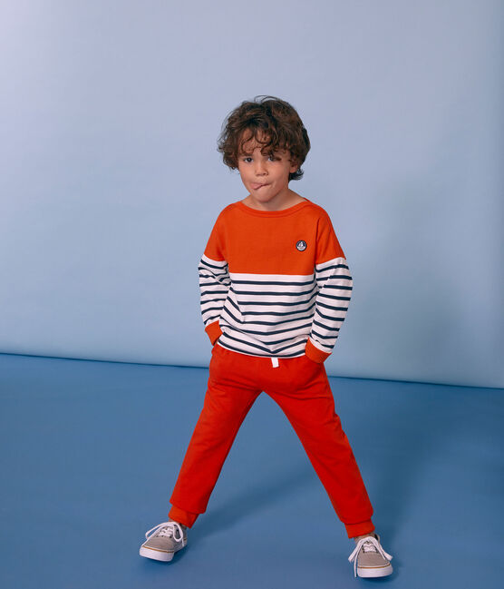 Pantalón infantil para niño naranja CAROTTE