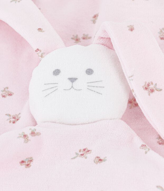 Doudou de algod&oacute;n con estampado de flores para beb&eacute; rosa/multicolor