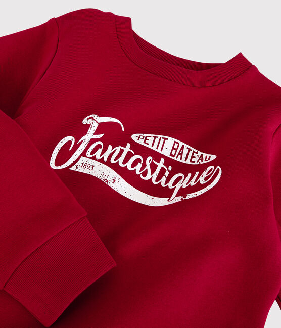 Sudadera de felpa de niño rojo TERKUIT
