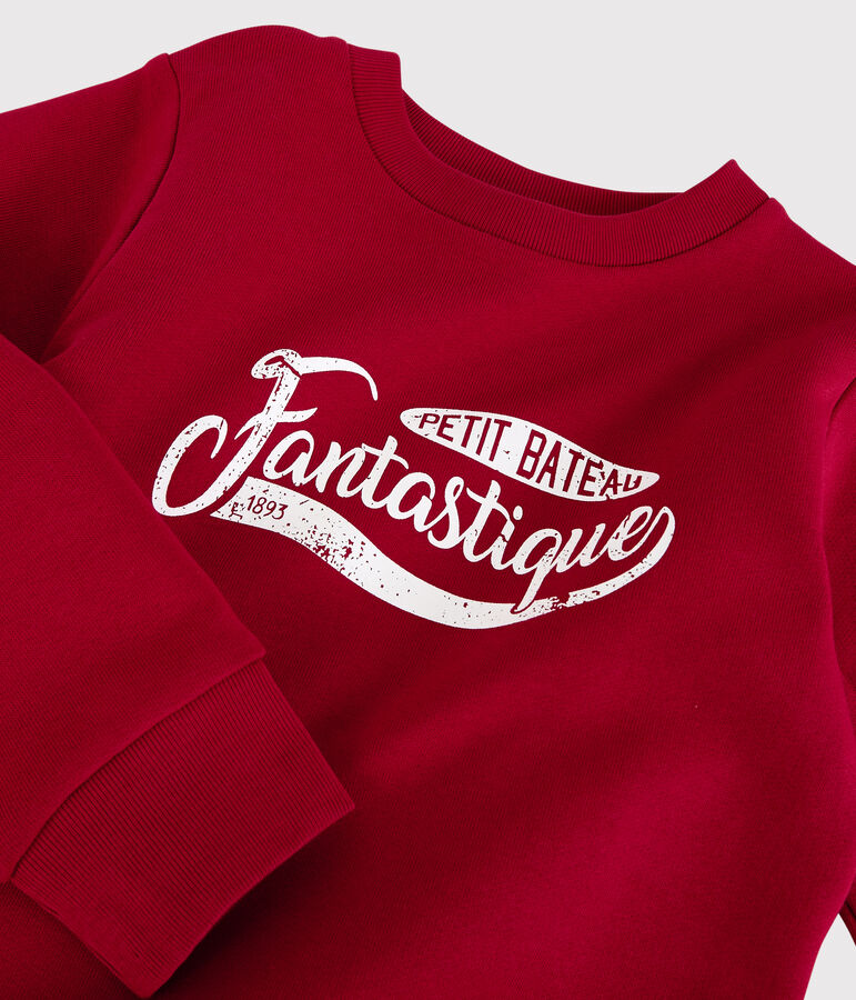 Sudadera de felpa de ni&ntilde;o rojo