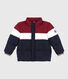 Plumífero infantil liso colorblock