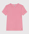 Camiseta Icónica de algodón a rayas para mujer rosa PEONIA/ MARSHMALLOW