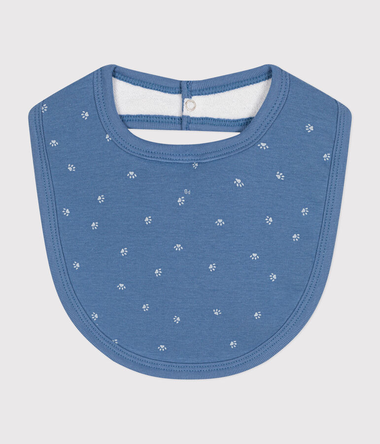 Babero de algod&oacute;n para beb&eacute; azul BEACH/ MARSHMALLOW