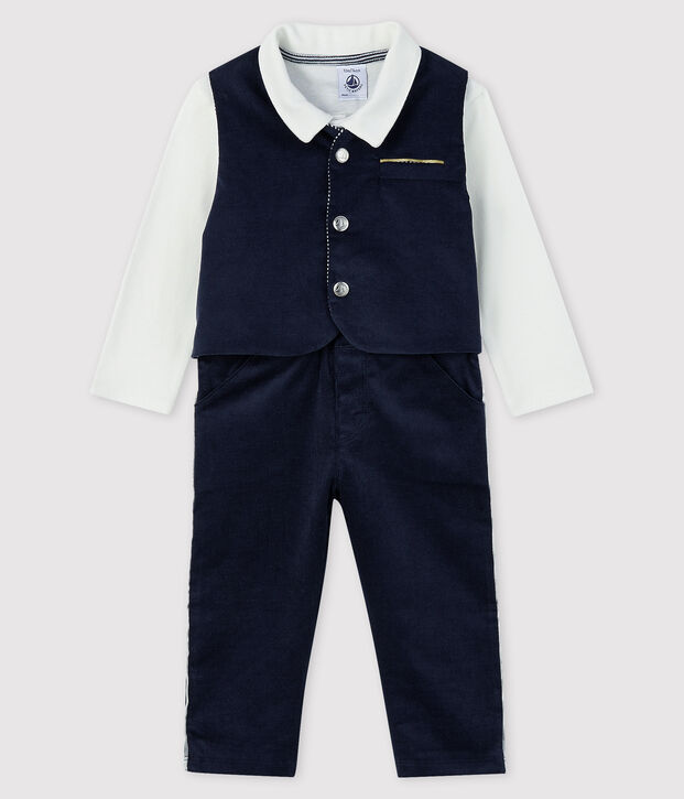 Conjunto de tres piezas para beb&eacute; ni&ntilde;o multicolor