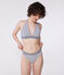 Bikini a rayas para mujer blanco MARSHMALLOW/azul MEDIEVAL