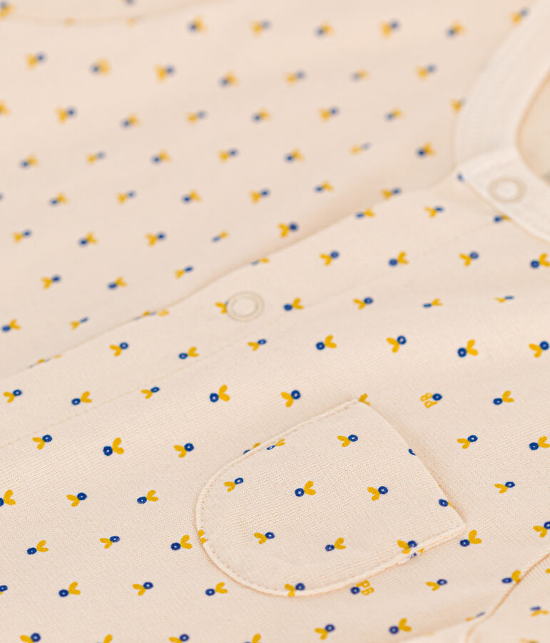 Mono corto de jersey ligero para beb&eacute; crudo/multicolor