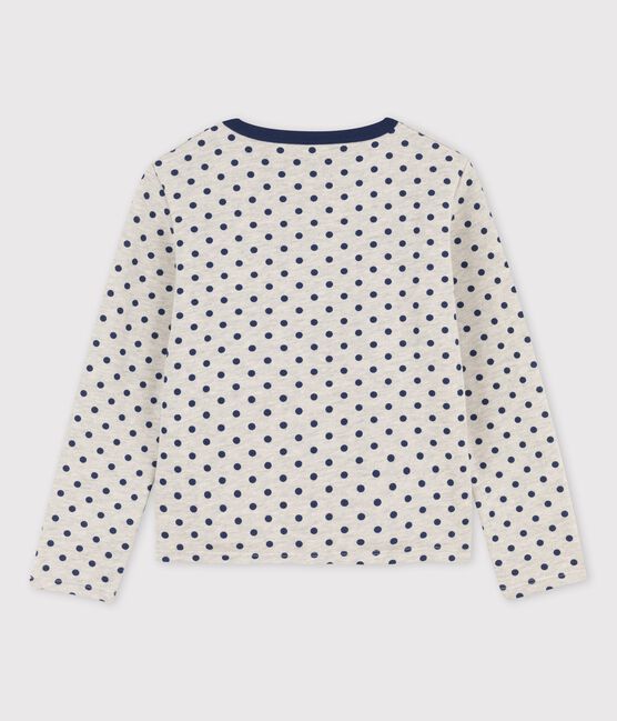 Cárdigan de muletón de niña gris BELUGA/azul MEDIEVAL