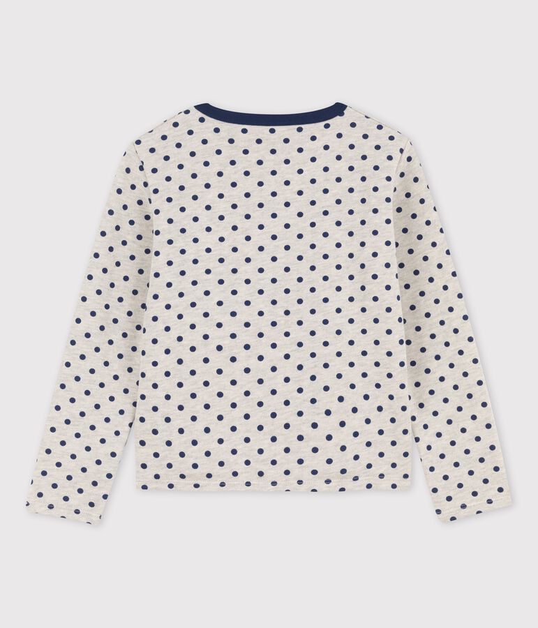 C&aacute;rdigan de mulet&oacute;n de ni&ntilde;a gris/azul