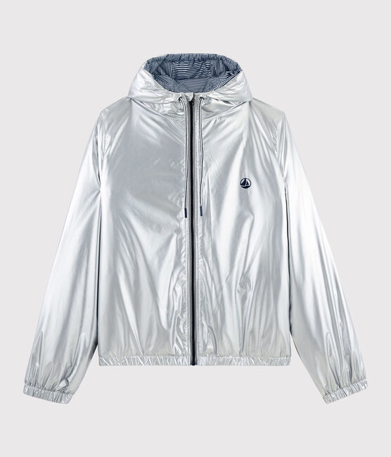 Cortavientos cálido reciclado para mujer/hombre gris ARGENT