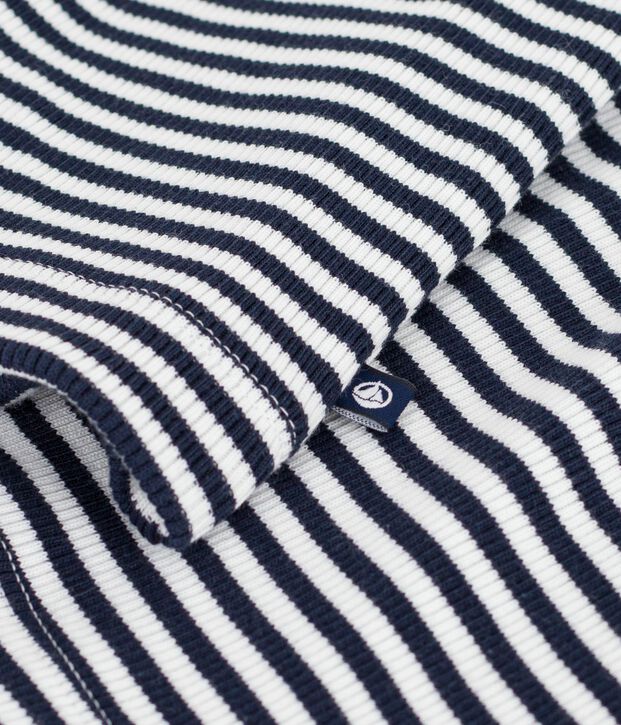 C&aacute;rdigan de algod&oacute;n a rayas para mujer azul/blanco