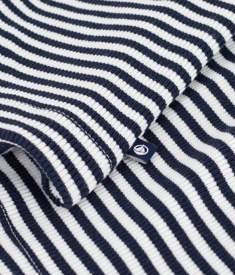 C&aacute;rdigan de algod&oacute;n a rayas para mujer azul/blanco