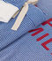 Pijama de algodón a rayas para mujer azul CALVIN/ MARSHMALLOW