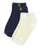 Lote de 2 pares de calcetines niño blanco MARSHMALLOW