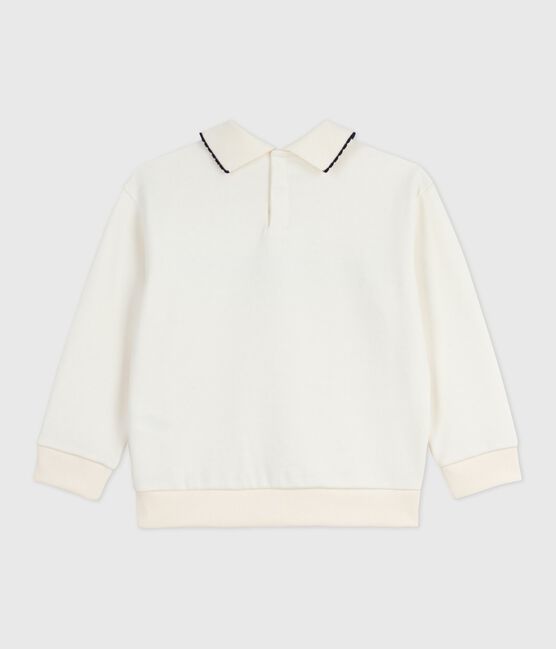Sudadera infantil de algodón con estampado crudo MILK