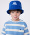 Gorro bucket infantil de algodón liso azul SURF