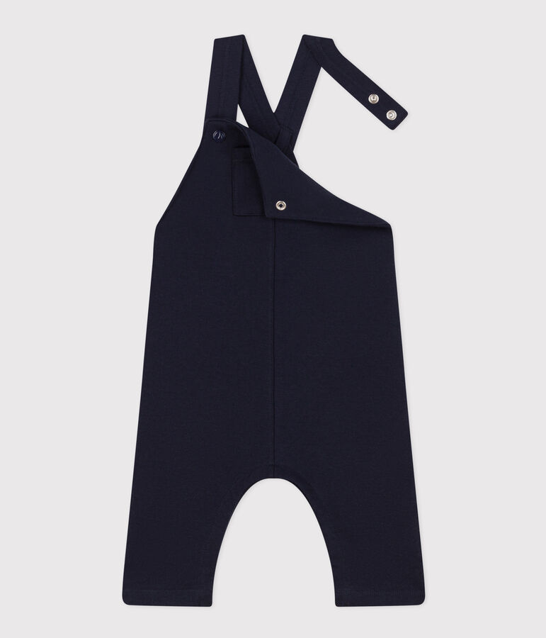 Peto largo de punto grueso para beb&eacute; azul SMOKING