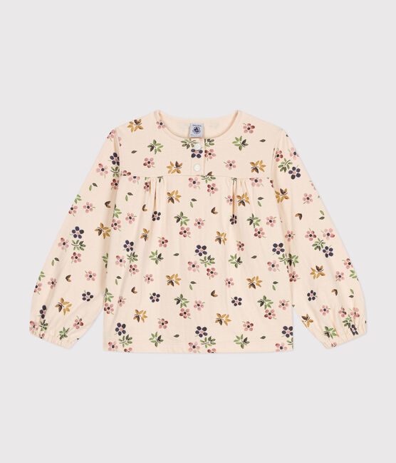 Blusa de manga larga de túbico para niña blanco AVALANCHE/ MULTICO
