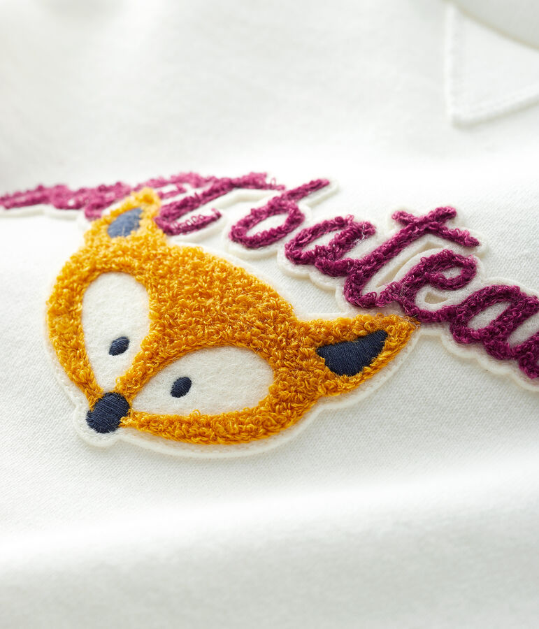 Sudadera estampada para beb&eacute; ni&ntilde;o blanco