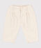 Pantalón de tejido vaquero para bebé gris ECRU