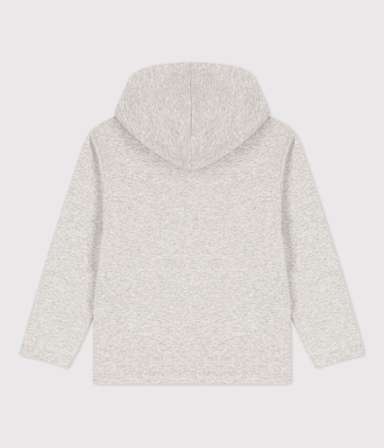 Sudadera con capucha y cremallera de ni&ntilde;o gris