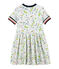 Vestido de ni&ntilde;a blanco/multicolor