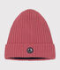 Gorro infantil de punto tricotado con forro polar
