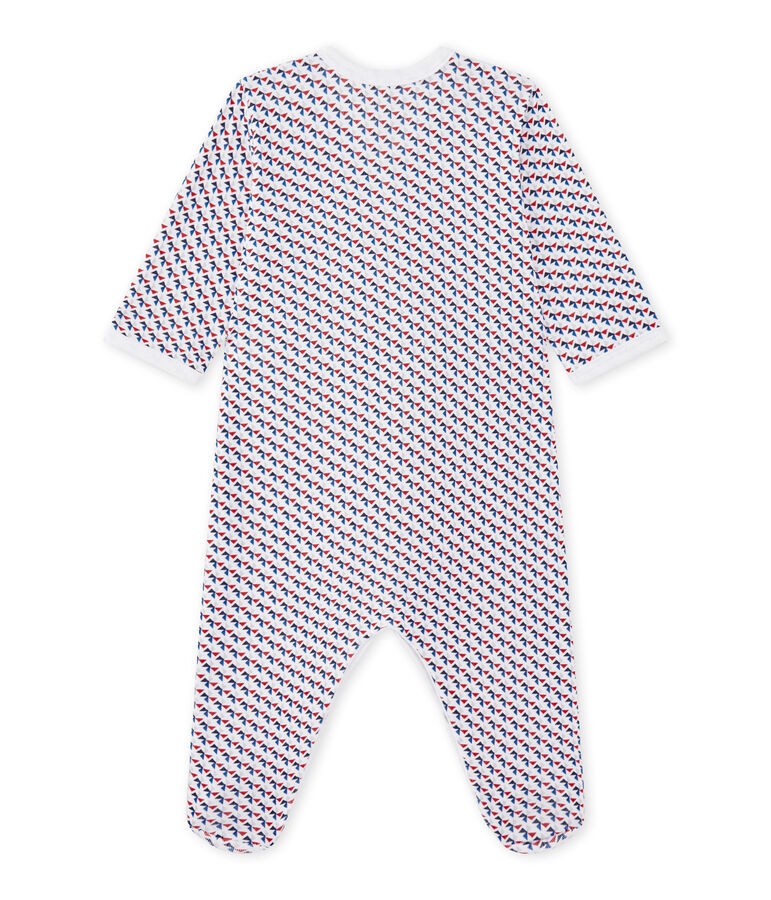 Pijama estampado para beb&eacute; ni&ntilde;o blanco/multicolor