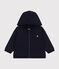 Sudadera con capucha de muletón para bebé azul SMOKING