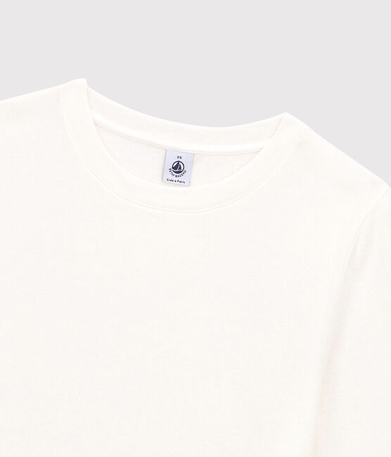 CAMISETA BOXY TÚBICO de algodón de mujer blanco MARSHMALLOW
