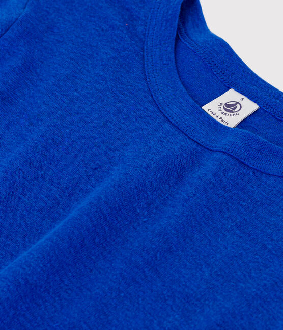 Camiseta L'ICONIQUE de lino de mujer azul PERSE