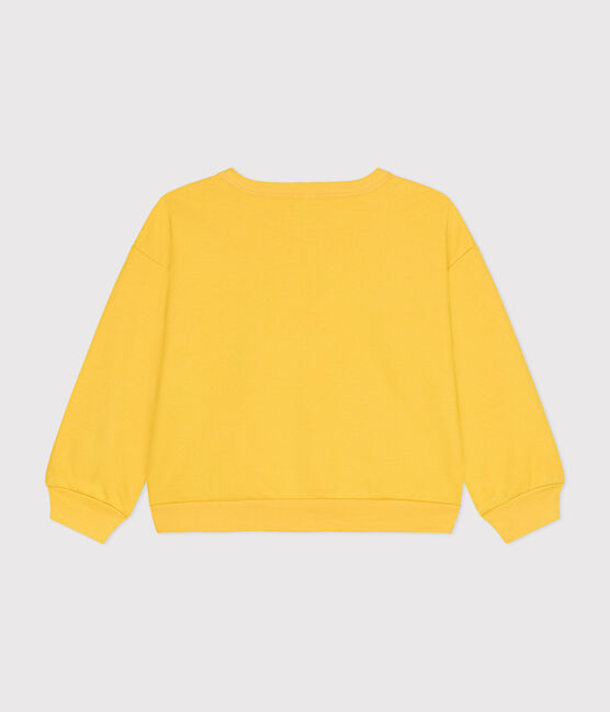 Sudadera infantil de muletón ligero amarillo NECTAR
