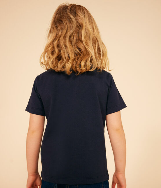 Camiseta de jersey ligero para niño azul SMOKING/blanco MARSHMALLOW