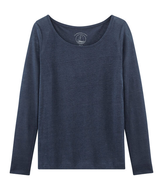 Camiseta manga larga de lino para mujer HADDOCK