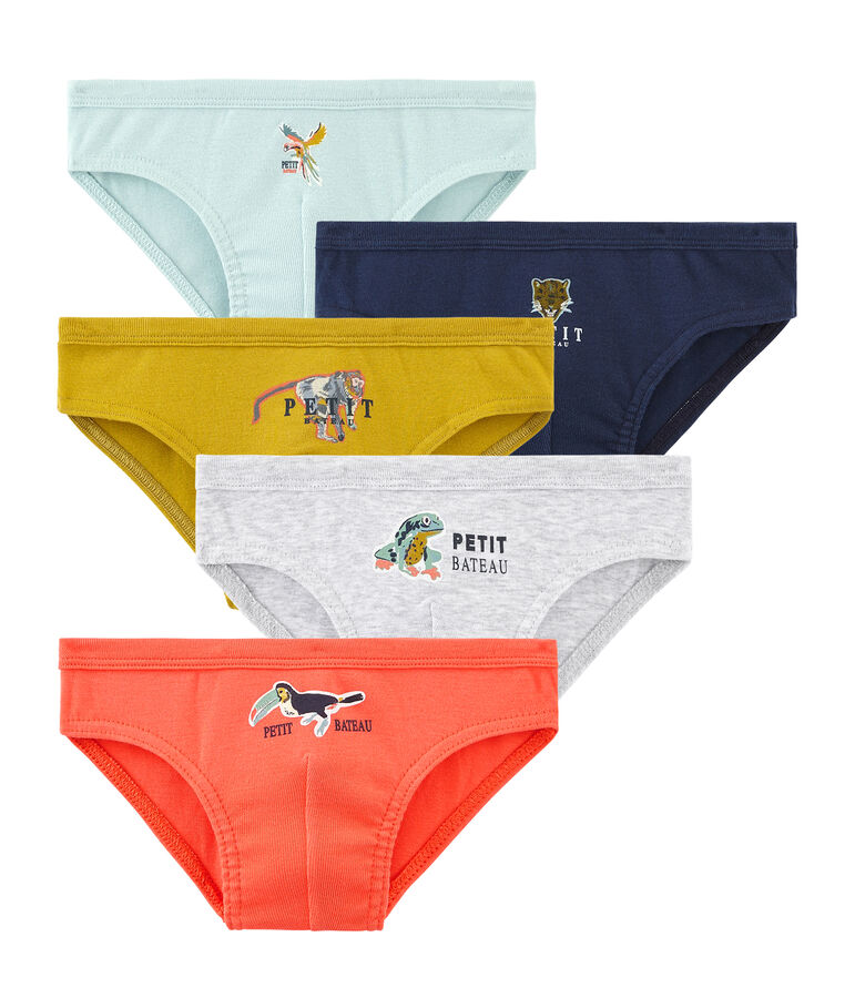 Lote de 5 slips para ni&ntilde;o multicolor