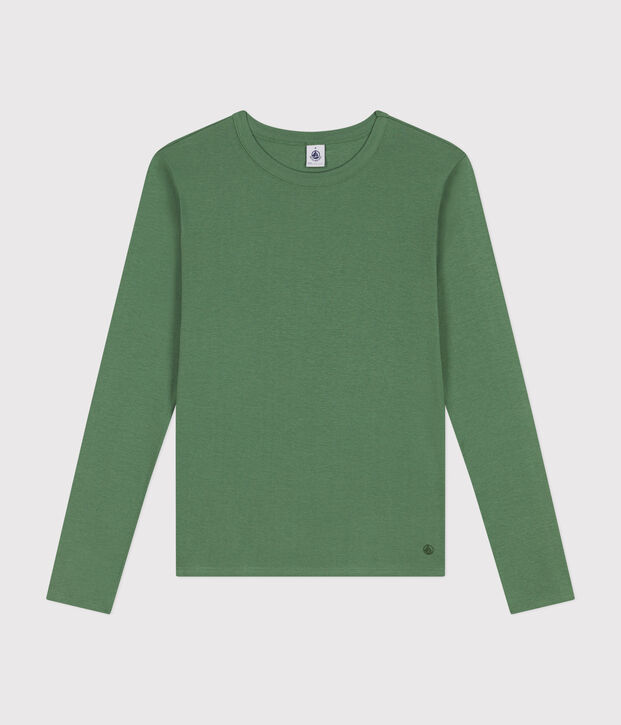Camiseta L'ICONIQUE de algod&oacute;n con cuello redondo para mujer verde