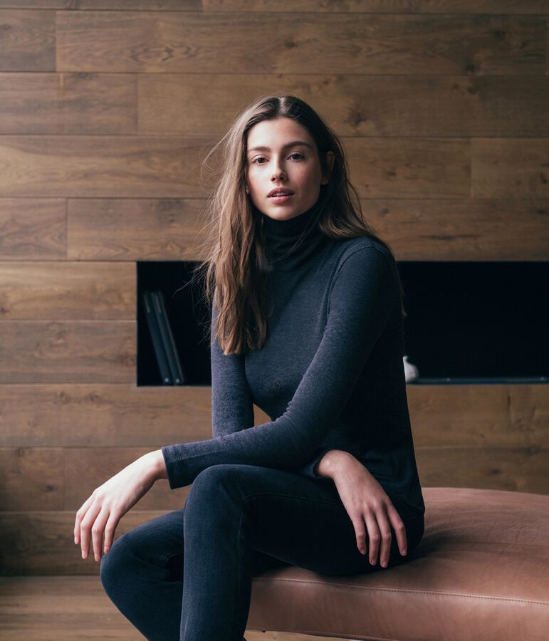 Camiseta interior para mujer gris